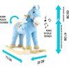 Houpací koník s melodií Milly Mally Pony modrý