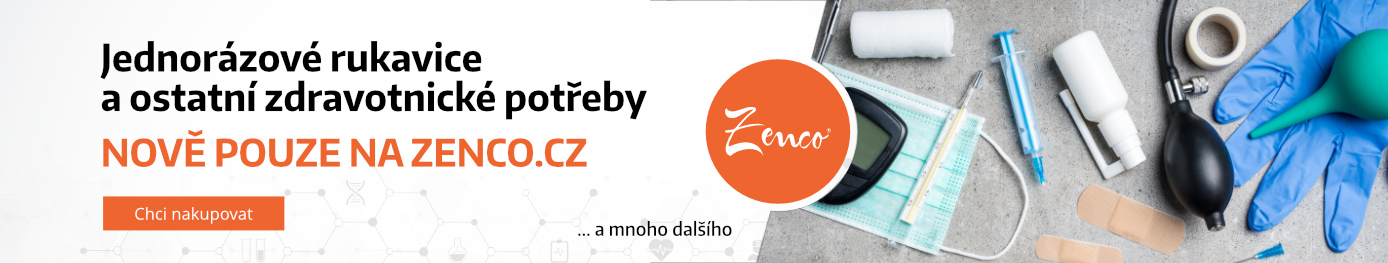 Všechny zdravotnické potřeby a rukavice nově pouze na Zenco.cz