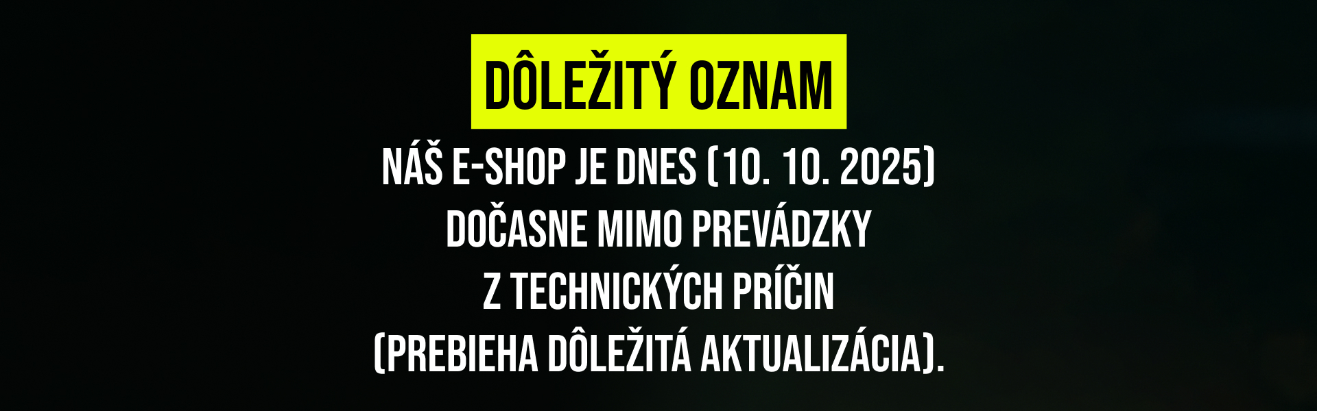 Oznam - desktop