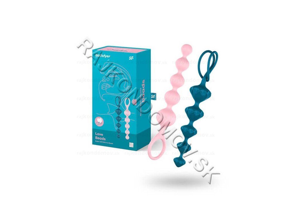 Satisfyer Love Beads análne guličky set Colored