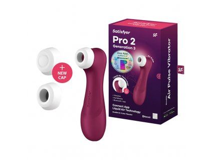 satisfyer pro 2 generation 3 stimulator klitorisu bluetooth app farba wine red novy