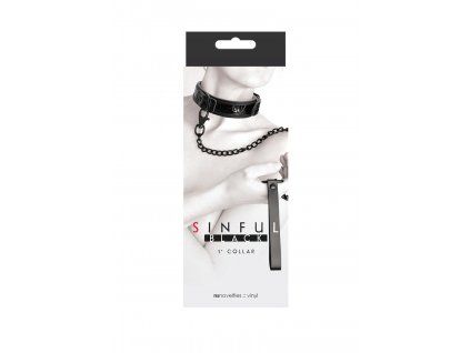 Sinful Collar bdsm obojok black