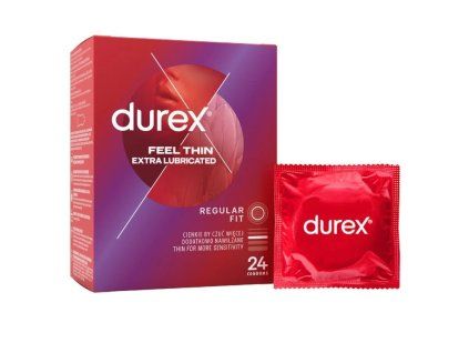 durex feel thin extra lubricated 24 pcs