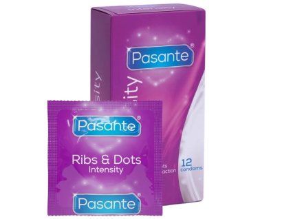 Pasante Condom Intensity Ribs and Dots