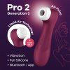 satisfyer pro 2 generation 3 stimulator klitorisu bluetooth app farba wine red 6