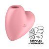 satisfyer cutie heart air pulse stimulator + vibration light red ruzovy 4