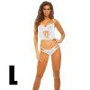 bombshell boudoir eroticky komplet biela l