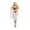 bombshell boudoir eroticke komplet cierny 5