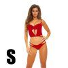 bombshell boudoir eroticky komplet cervena s