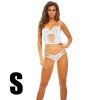 bombshell boudoir eroticky komplet biela s