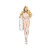 bombshell boudoir eroticky komplet biely 1