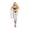 bombshell boudoir eroticke komplet cierny 5