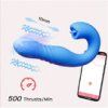 honey play box joi thrust thrusting g spot vibrator with tongue clit licker red 8