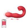 honey play box joi thrust thrusting g spot vibrator with tongue clit licker red 1