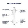 satisfyer dazzling crystal 1 dildo transparent product features