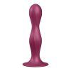 satisfyer double ball r dildo red side view