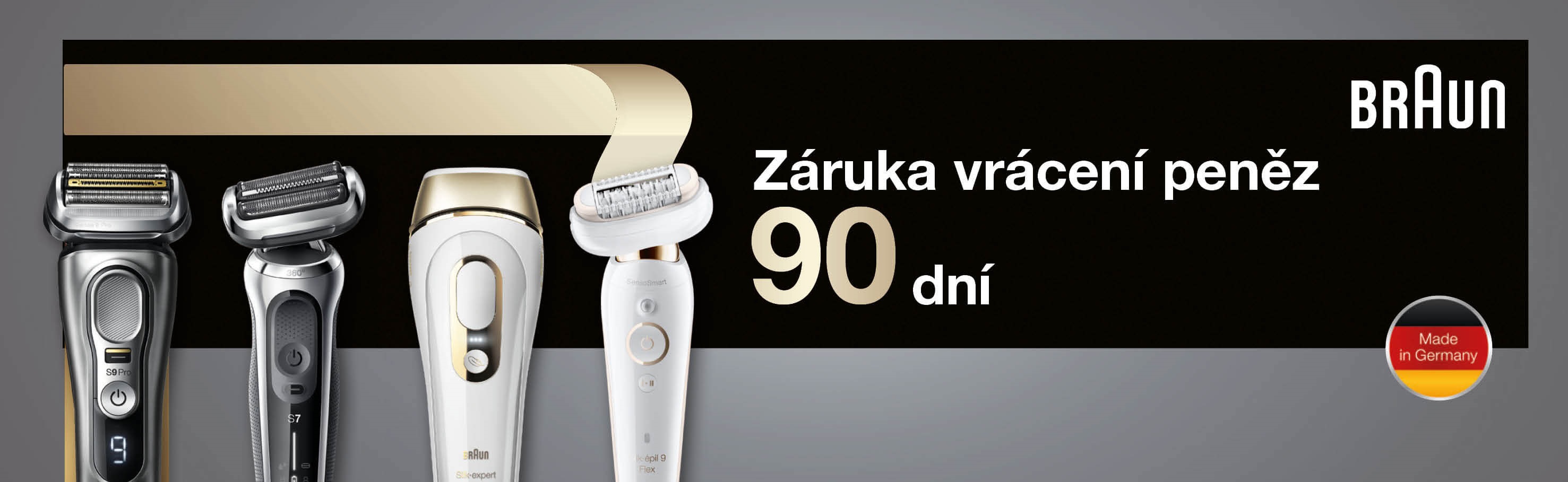 Záruka vrácení peněz 90 dní Braun