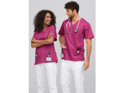 Blúza UNISEX 95° - magenta (Veľkosť XS)
