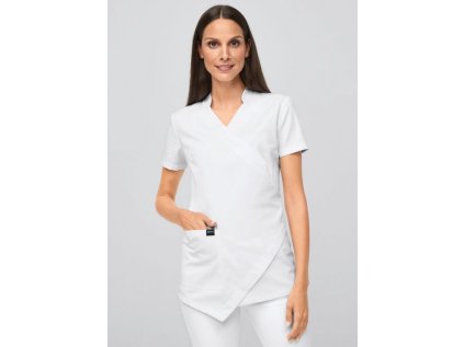 Dámska blúza ASYMETRIC - biela (Veľkosť XS)