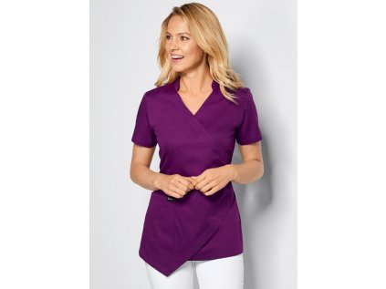 Dámska blúza ASYMETRIC - dark berry (Veľkosť XS)