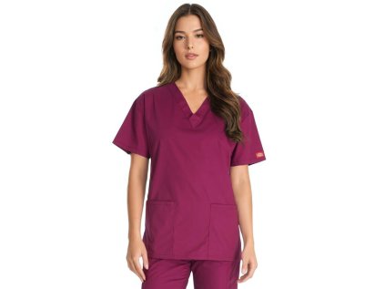 Dámska blúza Dickies - vínová (Veľkosť XXS)
