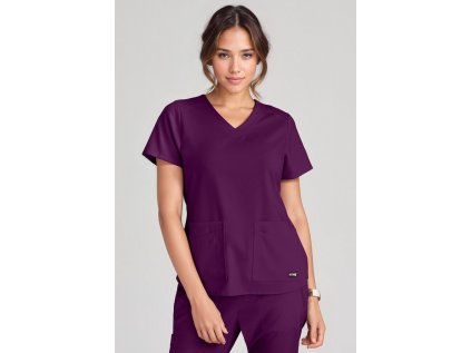 Dámska blúza EMMA Grey´s Anatomy STRETCH EXPERIENCE - vínová (Veľkosť XXS)
