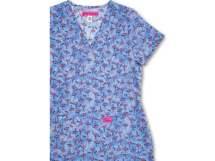 Dámska blúza TROPICAL FLAMINGO (Veľkosť XXS)