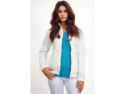 Dámska fleecová mikina - biela (Veľkosť XS)