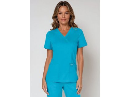 Dámska zdravotnícka blúza Cherokee REVOLUTION - tyrkysová (Veľkosť XXS)