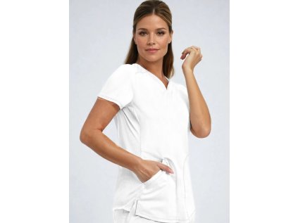Dámska zdravotnícka blúza Cherokee Revolution ACTIVE STYLING - biela (Veľkosť XXS)