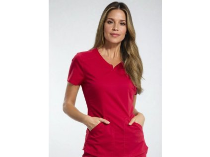 Dámska zdravotnícka blúza Cherokee Revolution ACTIVE STYLING - červená (Veľkosť XXS)