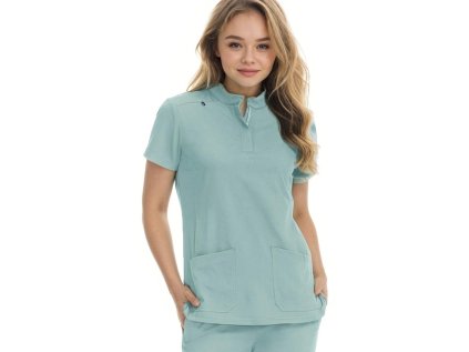 Dámska zdravotnícka blúza DRIVEN TOP - zelenošedá (Veľkosť L)