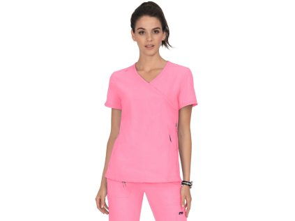 Dámska zdravotnícka blúzka FUNCTIONAL - ružová (Veľkosť L)