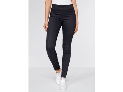 Dámske čierne nohavice SLIM STRETCH (Veľkosť XS)