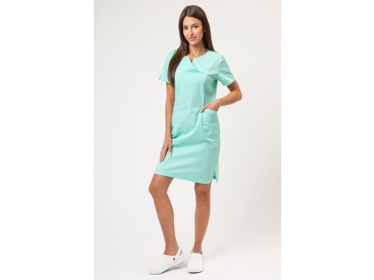 Dámske lekárske šaty SUNRISE UNIFORMS CHARM - mätová (Veľkosť XXS)