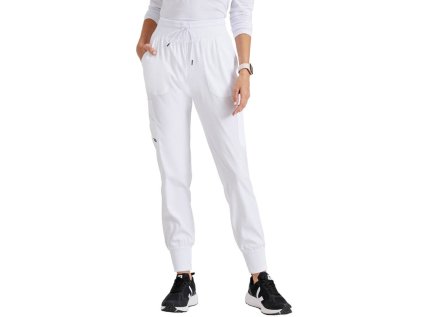 Dámske nohavice CARLY JOGGER SCRUBS – biele (Veľkosť XXS)