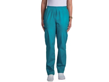 Dámské nohavice Cheeroke Originals s gumou v pase - modrozelená (Veľkosť XXS)