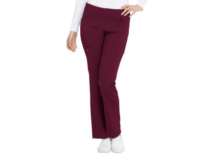 Dámske nohavice Dickies Balance na gumu - vínová (Veľkosť XXS)