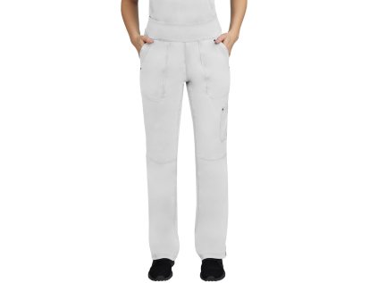 Dámske nohavice na gumu v páse TORI – biela (Veľkosť XS)