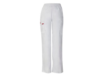 Dámske nohavice s gumou v páse - biela (Veľkosť XXS)