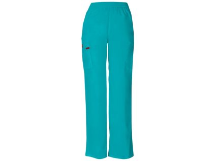 Dámske nohavice s gumou v páse - modrozelená (Veľkosť XXS)