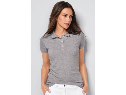 Dámske POLO tričko - svetlo šedé (Veľkosť XS)