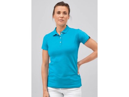 Dámske POLO tričko - tyrkys (Veľkosť XL)