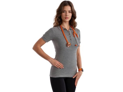 Dámske polo tričko šedé (Veľkosť XS)