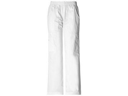 Dámske športové nohavice s gumou v páse - biela (Veľkosť XXS)