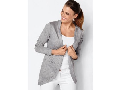 Dámsky kabátik - šedá (Veľkosť XS)
