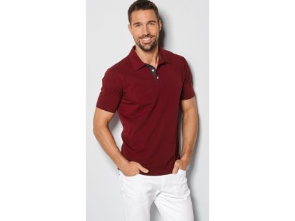 Pánska polokošeľa vo farbe - bordová (Veľkosť XS)