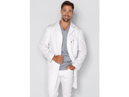 Pánsky lekársky plášť - biela (Veľkosť čísla 46)