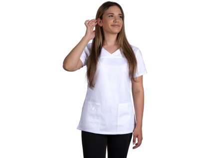 Pracovná blúza FIT - biela (Veľkosť XXS)