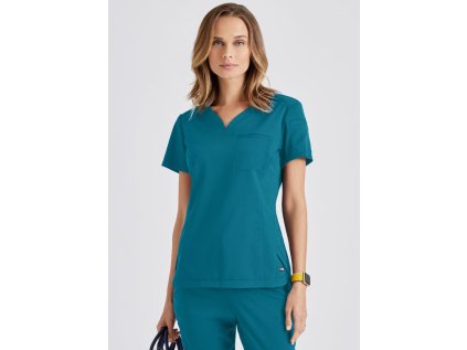 Zdravotnícka blúza CAPRI Grey´s Anatomy Stretch - karibská modrá (Veľkosť XS)